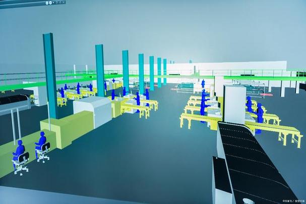 数字化三维虚拟工厂是指利用计算机技术和虚拟现实技术,将实际工厂的